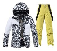 Combinaisons de gymnastique de ski pour hommes et femmes, combinaisons de ski chaudes, combinaisons complètes, Jaune - A, XL