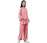 Combinaisons de Kung Fu Tai Chi, Ensemble de vêtements de Tai Chi for Femmes, Uniforme de méditation Zen en Coton et Lin, Kung Fu, Plusieurs Tailles(A,S)