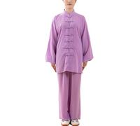 Combinaisons de Kung Fu Tai Chi, Ensemble d'uniforme d'entraînement Tai Chi Kung Fu for Hommes et Femmes, Plusieurs Tailles, Multicolore, Lot de 1 Ensemble(Lila,S)