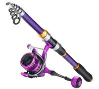 Combinaisons de moulinet de canne à pêche télescopique de 1.8M à 3.3M, avec moulinets spinning en fibre de carbone et accessoires de pêche DIE RUTHE: Hochdichte Kohlefaser, vermischt mit Glasfaser, ma