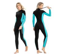 Combinaisons De PlongéE Combinaison de plongée en néoprène 3 mm for Femme, Combinaison Chaude et résistante au Froid, Fermeture éclair dans Le Dos, for la Natation, la dérive, Le Surf(L)