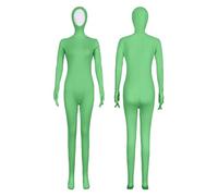 Combinaisons d'Halloween pour filles avec mains et pieds liés exposés, combinaison de scène de danse (vert, 5-6 ans)