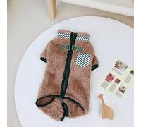 Combinaisons Douces et Chaudes pour Chiens, Veste d'hiver pour Animaux de Compagnie avec Fermeture éclair pour Petit Chien, Chiot Yorkie, vêtements Onesies Teddy Bouledogue français, Tenue