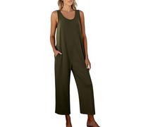 Combinaisons Et Combishorts Femme - Combinaison débardeur femme élégante et confortable pantalon large à coupe ample avec poches pour une liberté de mouvement parfaite