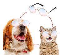 Combinaisons pour Chiens pour Petits Chiens Randonnée Légère 1 pièce Lunettes de Soleil pour Petit Animal de Compagnie Lunettes de Soleil rétro pour Chien Lunettes de Lunettes pour (F, One Size)