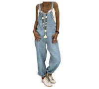 Combinaisons pour Femmes, Salopette En Lin De Couleur Unie Douce, Sans Manches, Longue, Baggy,