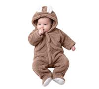 Combinaisons Une Pièce Capuche Polaire Barboteuses Pour Garçon Et Fille