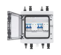 Combinateur solaire mural IP65 2 entrées et 2 sorties pour la protection de sortie des panneaux solaires d'extérieur camping-cars, véhicules électriques, batteries UPS