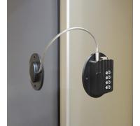 Combination Fridge Lock For Baby And Child Protection,Easy Installation,No Tools Needed Or Drilling,Cabinet Drawer Lock,Security Lock (1 Piece,Black)