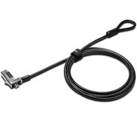 Combination Laptop Cable for Ultrathin & 2-in-1 with Standard Security Slot; Anti-Theft Protection with 1.8 m Cut-Resistant Cable (K60600WW)