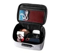 Combination Lock Bag - Waterproof Storage Box with Secure Lock | Oxford Cloth Private Organizer | Travel Toiletry Case for Home, Office, School, Bedroom, & Personal Belongings Protection on The Go