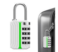 Combination Lock for Locker - Waterproof Keyless Padlock, Zipper PadLock Security for Office Warehouse | Lock for Garage Gate Patio Porch | Travel Locks for Backpacking Moving Storage Safety