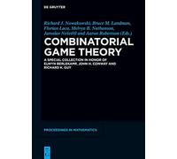 Combinatorial Game Theory