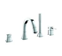 Combiné 4 trous pour baignoire Grandera de Grohe, saillie 214mm, montage sur bord de baignoire, 29418000, Couleur: chrome