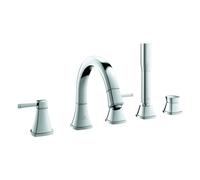 Combiné 5 trous pour baignoire Grandera de Grohe, saillie 214mm, montage sur bord de baignoire, 29415000, Couleur: chrome