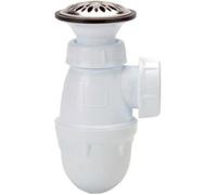 Nicoll – Combiné bonde et siphon – Blanc – Plastique – Intérieur – Écoulement libre