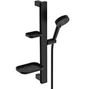 Combiné de douche Ideal Standard Alu+ Eco Idealrain BE226XG 2 fonctions, Ø 10 cm, 6 l, noir soie