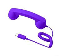 Combiné de téléphone filaire pour Android pour iPhone avec port de type C | Lecture de type C, pour une connexion instantanée, clair pour l'audio HD, filtrage du bruit, compatible avec smartphone