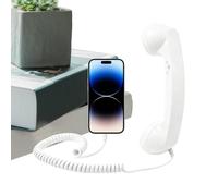 Combiné de téléphone rétro avec microphone de type C - Fournitures de maison rétro classique - Téléphone à l'ancienne - Pour appeler la cuisine, le salon, la salle de bain, le lit, le bureau, les