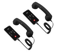 Combiné de téléphone rétro pour téléphone portable et AndroidFram, récepteur de téléphone portable avec microphone et commentaire, téléphone vintage Old School pour téléphones mobiles, paramètres pour