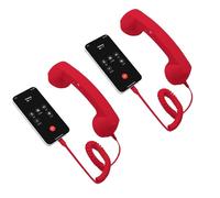 Combiné de téléphone rétro pour téléphone portable et AndroidFram, récepteur de téléphone portable avec microphone et commentaire, téléphone vintage Old School pour téléphones mobiles, paramètres pour