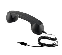 Combiné de téléphone rétro - Récepteur de téléphone filaire de 8,27 pouces | Combiné ABS à brancher - Microphone intégré - Accessoire de bureau portable pour appels, réunions, bureau, maison, voyage
