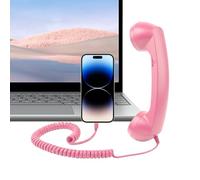 Combiné de téléphone rétro Type-C confortable fournitures de maison avec | Combiné récepteur de téléphone portable pour la maison, la cuisine, le salon, le lit, le bureau, l'école, l'hôpital