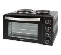 Combiné four 28L et double plaques de cuission Bomann KK6059CB Noir G