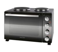 Profi Cook PC-KK 1302 Mini-four plaques de cuisson incluses, hublot, réglage de la température en continu, Fonction chaleur