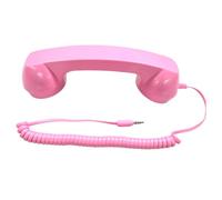 Combiné pour téléphone portable - Adaptateur récepteur de poignée fixe - Combinés téléphoniques filaires - pour décoration nostalgique, fête à thème, accessoire de photographie, lieu de travail