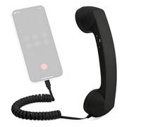 Combiné pour téléphone portable, Type-C rétro classique fournitures de maison avec microphone - vieux récepteur de téléphone, pour la maison, la cuisine, le salon, le lit de chevet, la salle de bain