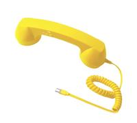 Combiné rétro à cordon pour téléphones de type C Bouton d ' appel physique Conception à poignée ergonomique Prises directes Connectivités pour une conversation claire Cordon Écouteur téléphonique de C