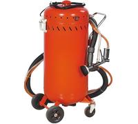 Combiné Sableuse mobile 106 litres 0-10 Bars avec Aspirateur de récupération