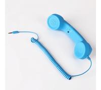 Combiné téléphonique filaire rétro vintage - Microphone de style pop classique compatible avec iPhone, iPad, iPod et téléphones Android