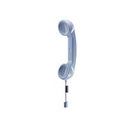 Native Union Combiné téléphonique POP Phone Azur USB‑C Microphone Matériaux recyclés Bleu clair