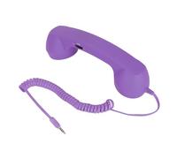 Combiné Téléphonique pour Téléphone Portable, Combiné Téléphonique Rétro avec Prise Jack 3,5 Mm, Récepteur De Téléphone Portable, Vieux Casque Téléphonique, Récepteur Portable pour Téléphone(Violet)