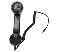 Combiné téléphonique rétro, combiné téléphonique Portable Multifonction résistant aux radiations, récepteur de téléphone Portable avec contrôle du Volume pour téléphones Mobiles, (Noire)