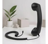 Combiné Téléphonique Rétro | Combiné Téléphonique Vintage | Récepteur De Poignée De Téléphone Fixe De Style Rétro | pour Téléphones Mobiles Téléphone Portable Smartphone | 20x6x3cm