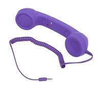 Combiné Téléphonique Rétro de 3,5 Mm, Récepteur de Téléphone Portable Filaire Résistant aux Radiations, Haut-Parleur Micro pour Tous Les Smartphones et Ordinateurs avec Prise