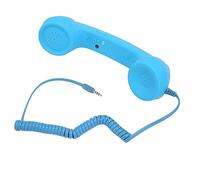 Combiné Téléphonique Rétro de 3,5 Mm, Récepteur de Téléphone Portable Filaire Résistant aux Radiations, Haut-Parleur Micro pour Tous Les Smartphones et Ordinateurs avec Prise