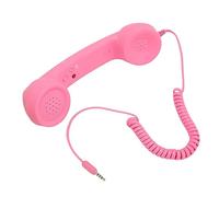 Combiné Téléphonique Rétro de 3,5 Mm, Récepteur de Téléphone Portable Filaire Résistant aux Radiations, Haut-Parleur Micro pour Tous Les Smartphones et Ordinateurs avec Prise