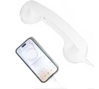 Combiné Téléphonique Rétro De Type C - Récepteur À Poignée Fixe De Style Téléphonique Rétro De Type C | Récepteur De Téléphone Portable Avec Microphone | Accessoire De Communication À L'ancienne, Styl