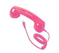 Combiné téléphonique rétro de Type C, récepteur Filaire Haute luminosité | Combiné téléphonique de type C de style rétro, microphone intégré pour des appels vocaux et vidéo clairs