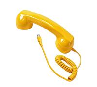 Combiné téléphonique rétro de Type C, récepteur Filaire Haute luminosité | Combiné téléphonique de type C de style rétro, microphone intégré pour des appels vocaux et vidéo clairs