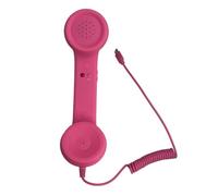 Combiné téléphonique rétro de type C Récepteur mobile pour ordinateur | Comprend un microphone transparent et un réglage du volume intégré. Outil idéal pour les appels professionnels quotidiens et
