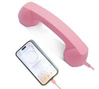 Combiné Téléphonique Rétro - Récepteurs De Combiné Téléphonique, Prise De Type C, Dispositif Audio De Style Microphone Vintage | Bureau À Domicile Cuisine Salon Chevet Salle De Bain Bureau École Acces