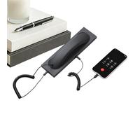 Combiné Téléphonique Rétro - Répondeur Portable Type C | avec Microphone Combinaison Téléphonique Rétro Filaire | pour Maison, Domicile, Bureau, École, Salle