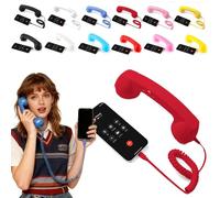 Combiné téléphonique rétro - Revivez l'expérience d'appel téléphonique classique. Téléphone rétro Bluetooth compatible avec divers téléphones mobiles, combiné fixe et pour les appels vidéo mobiles
