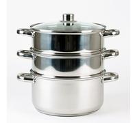 Combiné Vapeur Inox 24 Cm 3 Compartiments