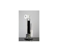 Combiné wc dérouleur papier et brosse wc - rivalta - inox